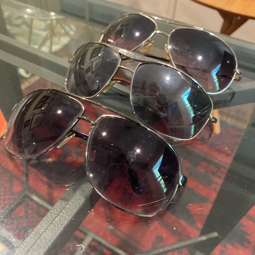 3 pairs aviator sunglasses - Picture 1 of 5